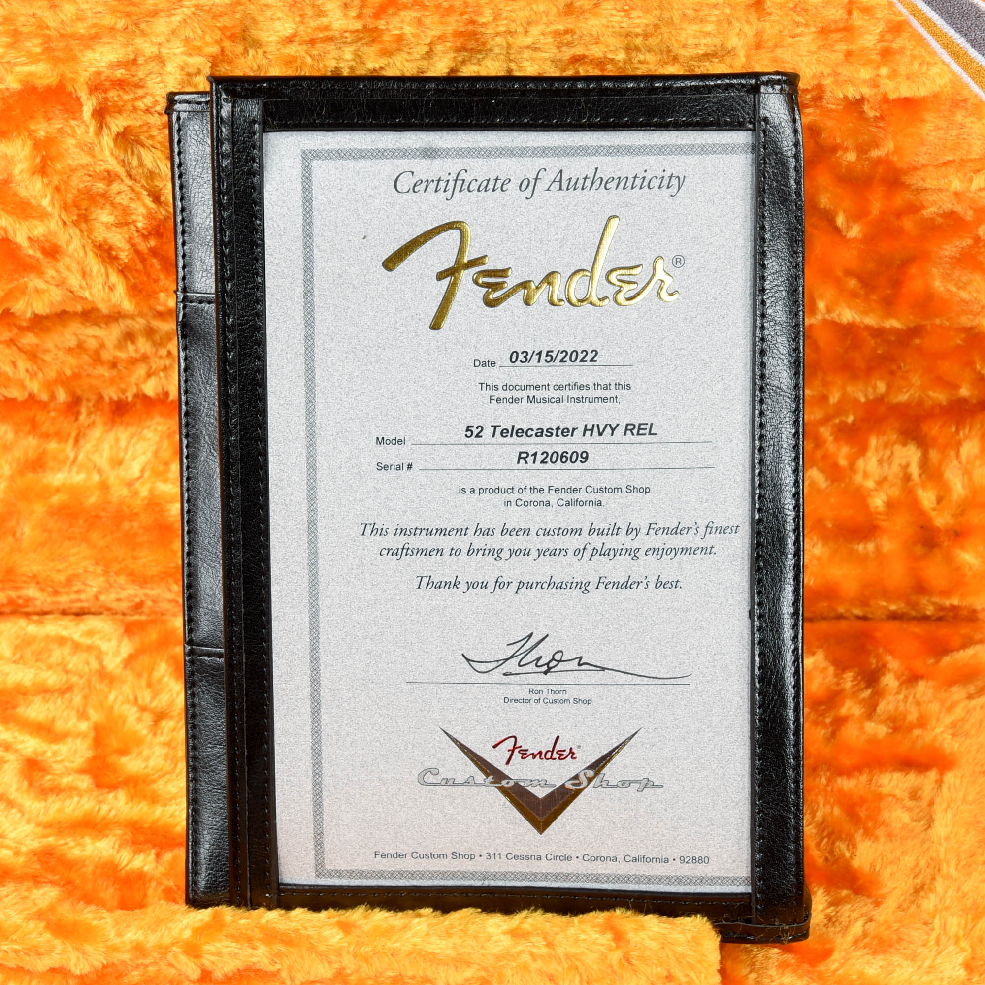 Fender Custom Shop 1952 Telecaster HS 