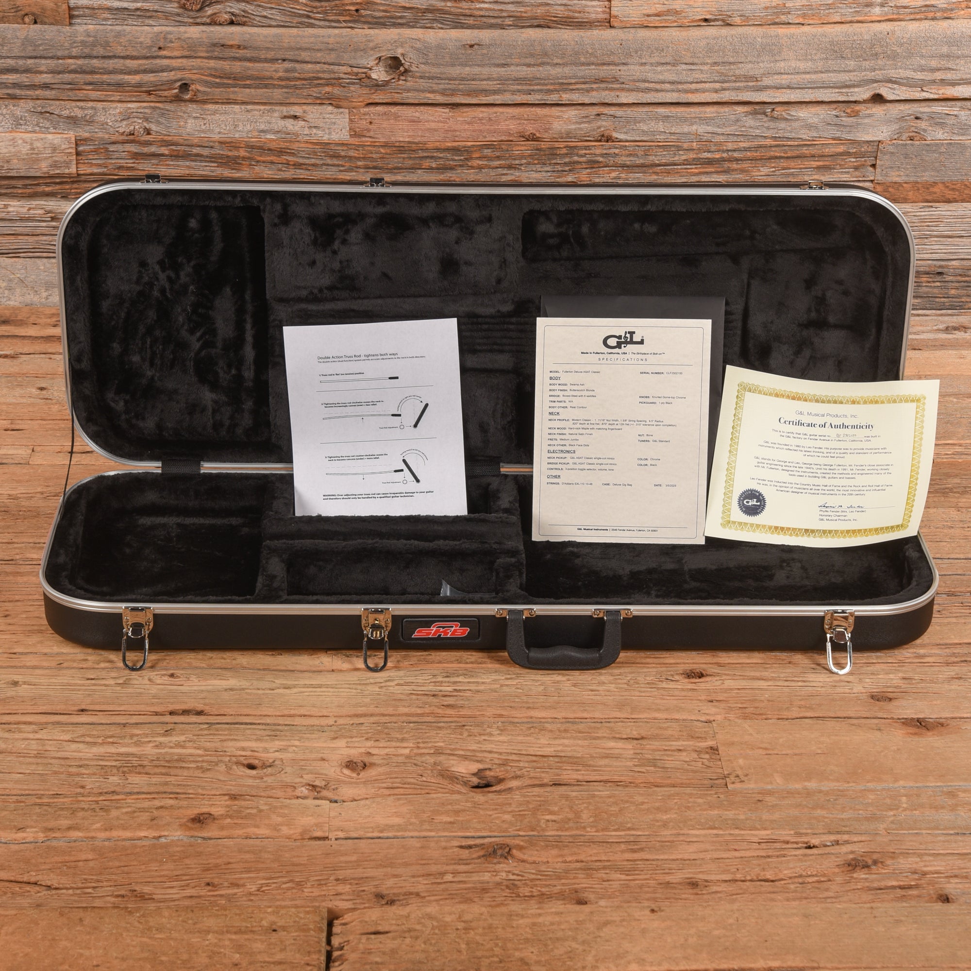 G&L Fullerton Deluxe ASAT Classic Blonde 2025