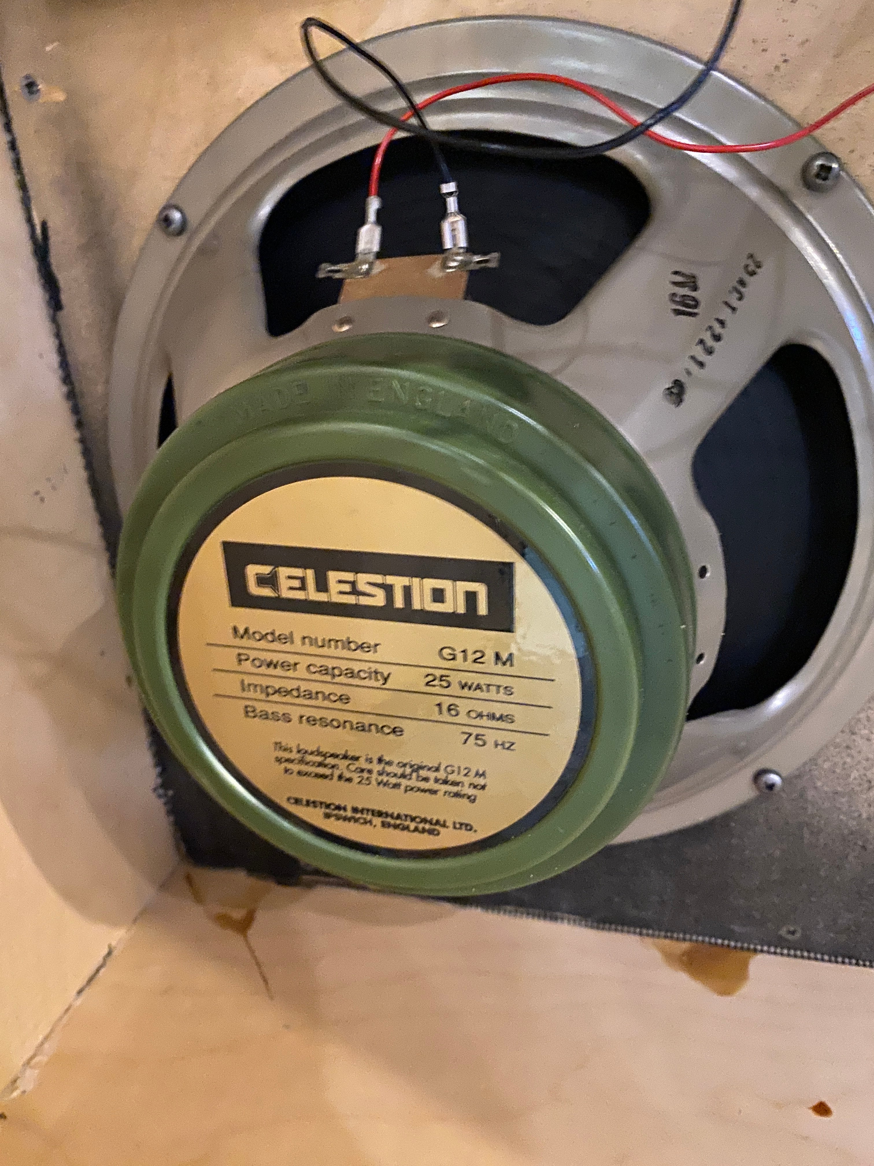 Marshall 1960TV Cabinet w/ 25 watt Celestions - Dave Amato of REO Speedwagon