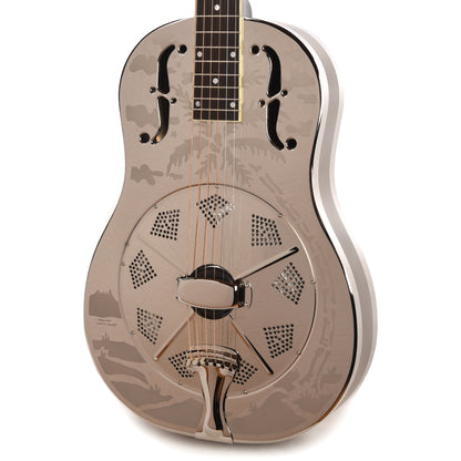 National Style O Single Cone Brass Bright Nickel 12-Fret