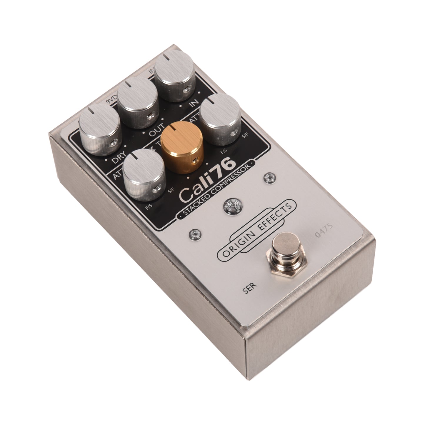 Origin FX Cali76 Stacked Compressor Pedal Silver