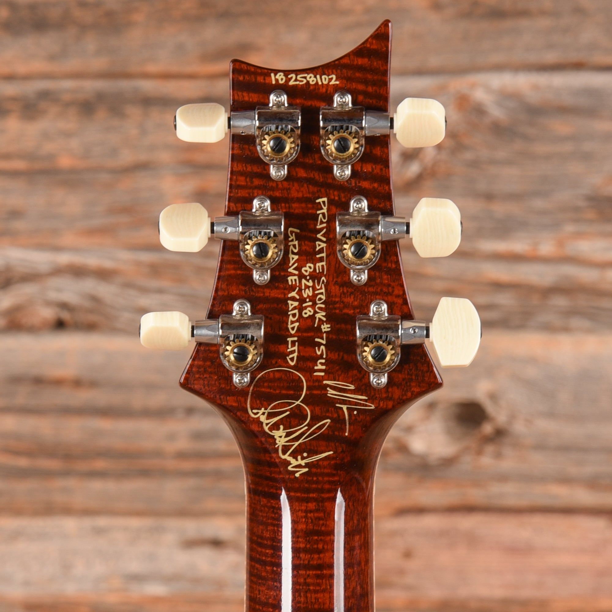 PRS Graveyard Honey Gold w/ Dark Cherry Smoked Burst 2018