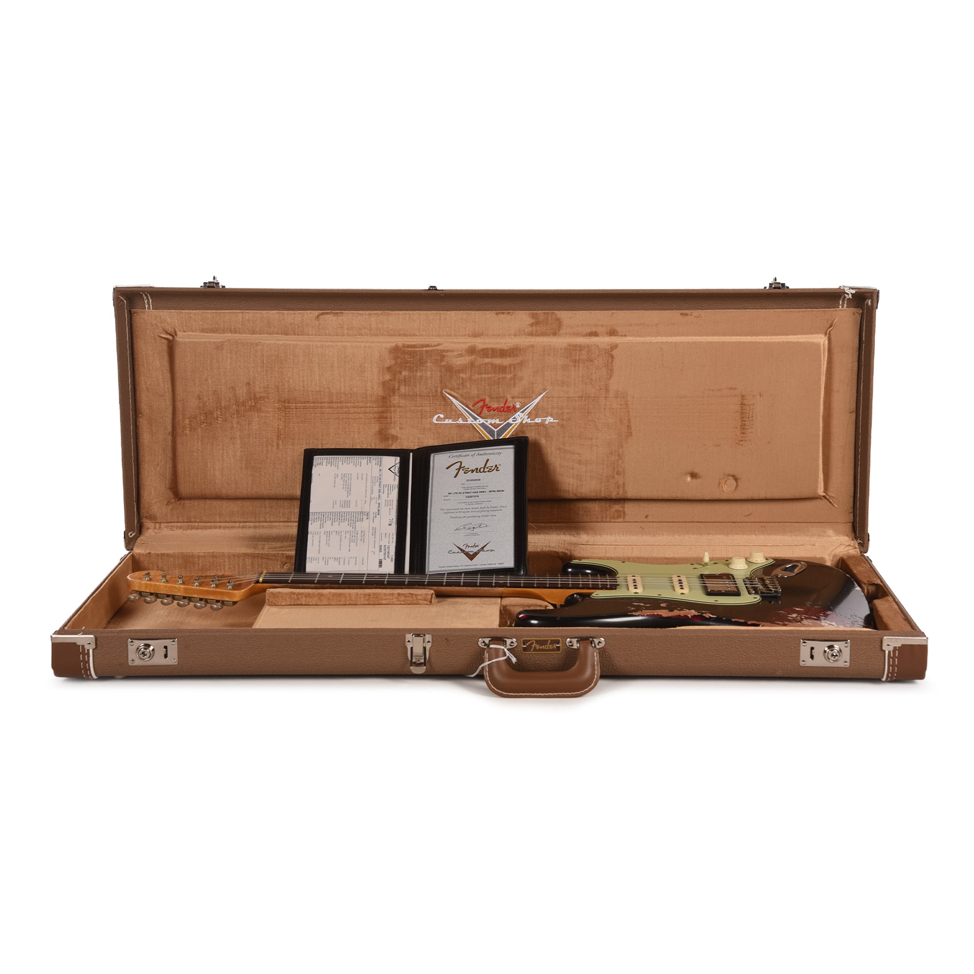 Fender Custom Shop Limited Edition '59 Stratocaster HSS Black Pearl over Midnight Wine Heavy Relic w/Seymour Duncan '59 Humbucker