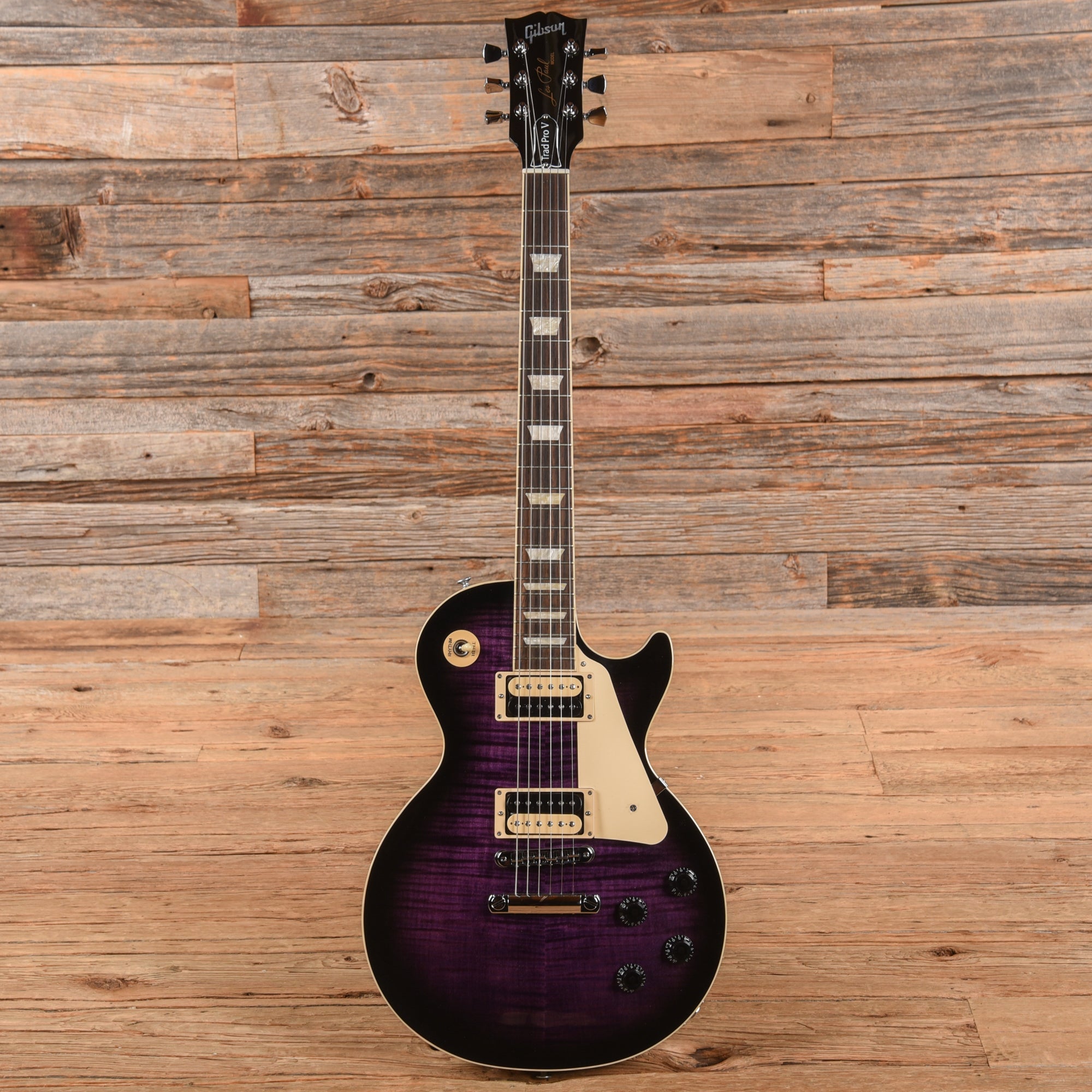 Gibson Les Paul Trad Pro V Purple Burst 2024