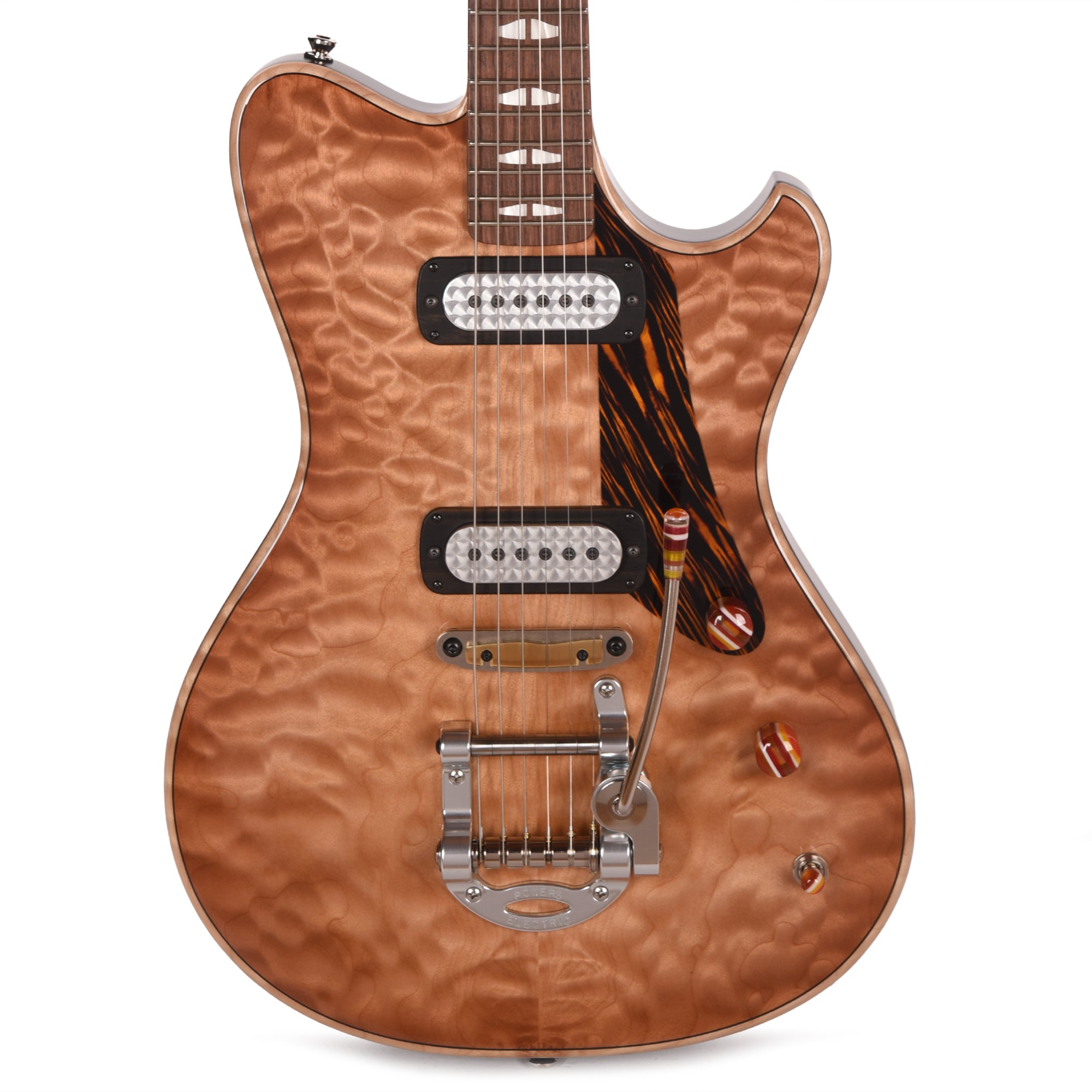 Powers Electric A-Type Select Quilt Pale Ale w/FF42 Pickups