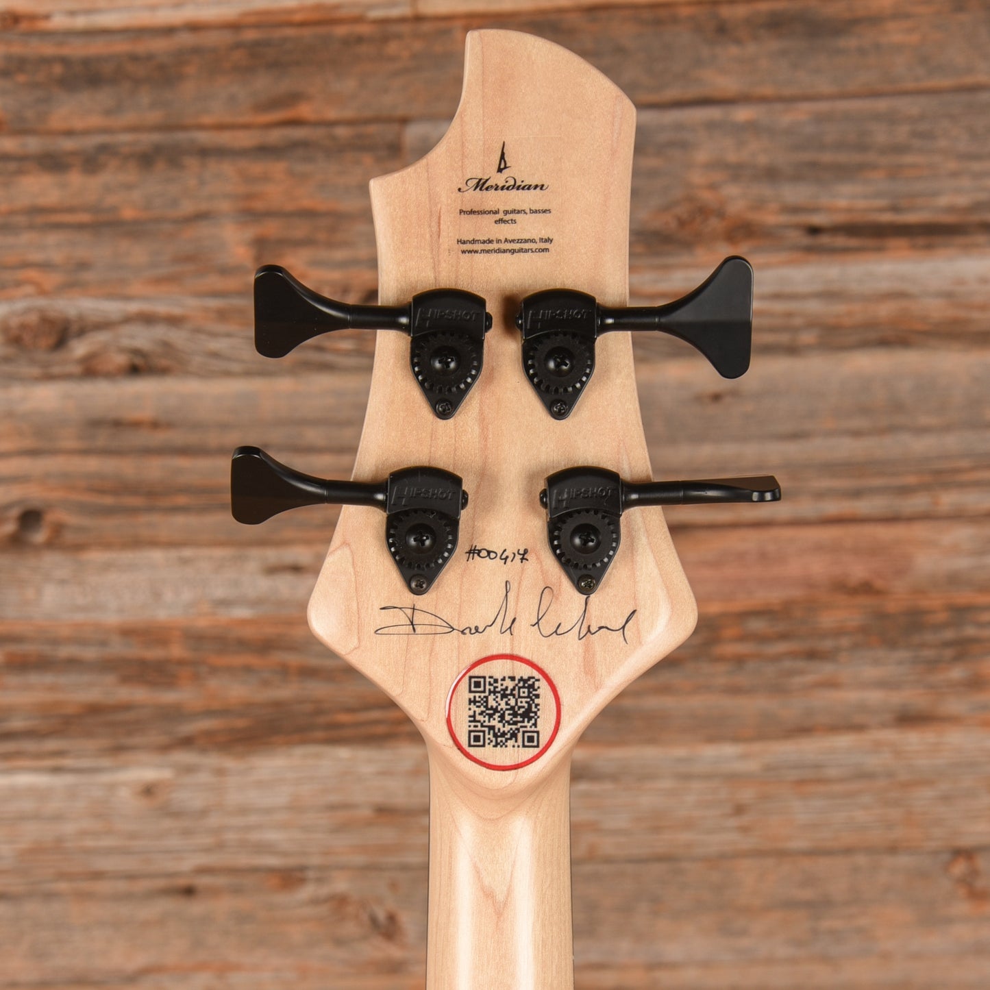 Meridian Mojo 4 Fretless Natural