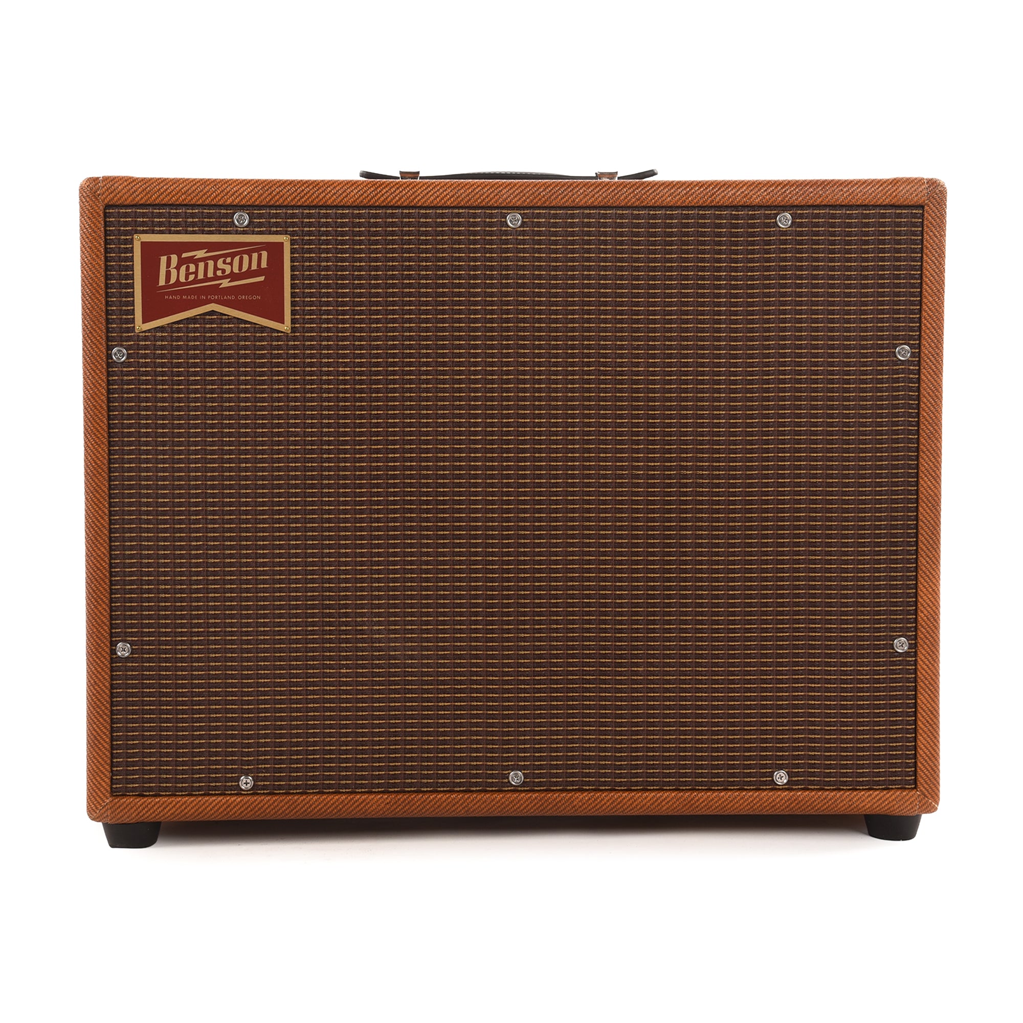 Benson Monarch Reverb Plus 15w 1x12 Combo Amp Aged Tweed w/ Oxblood Grill