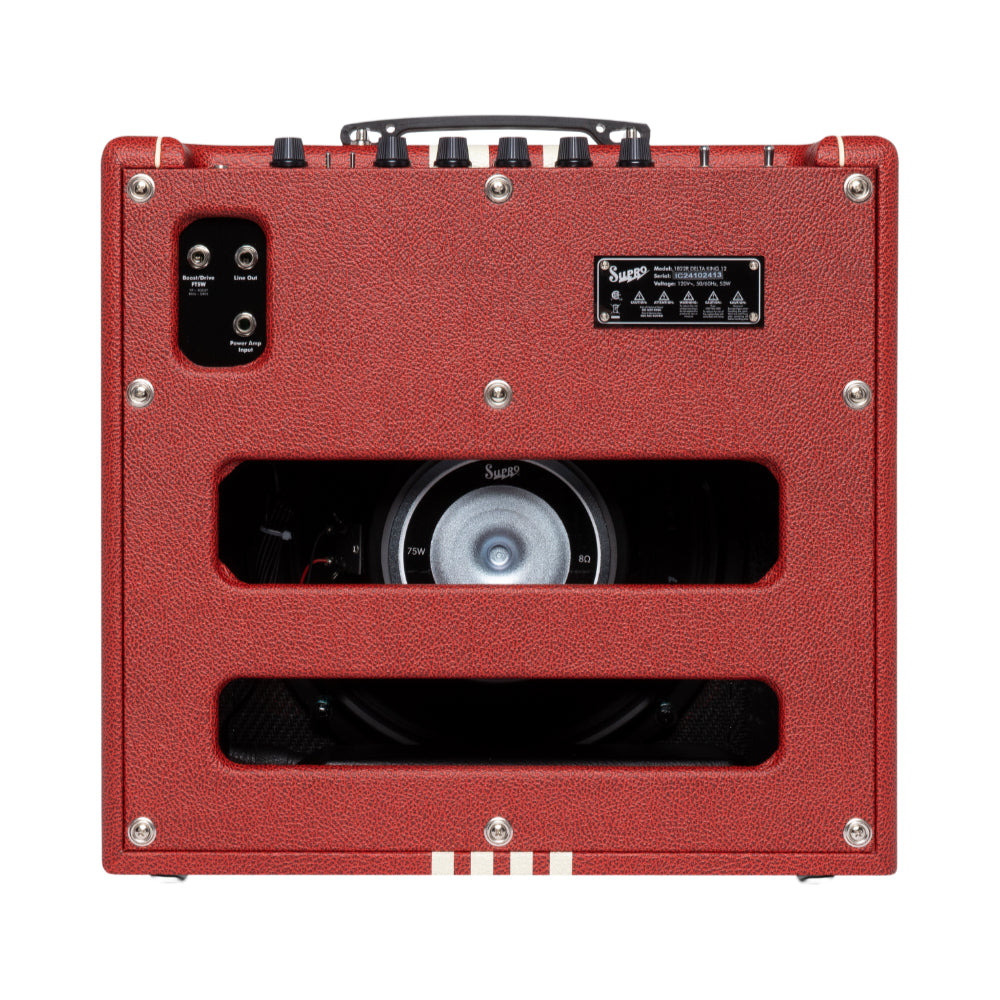 Supro Delta King 12 15W 1x12 Guitar Combo Amp w/ Reverb Limited Scarlett & Creme