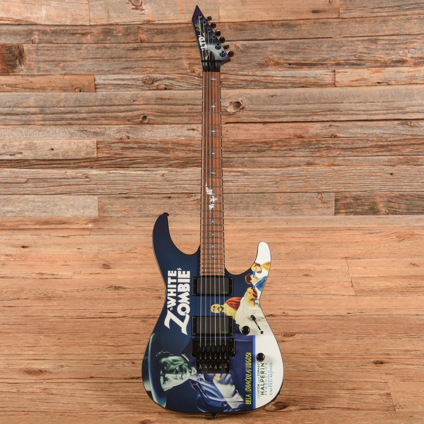 LTD KH-WZ White Zombie Kirk Hammett Signature Black 2018