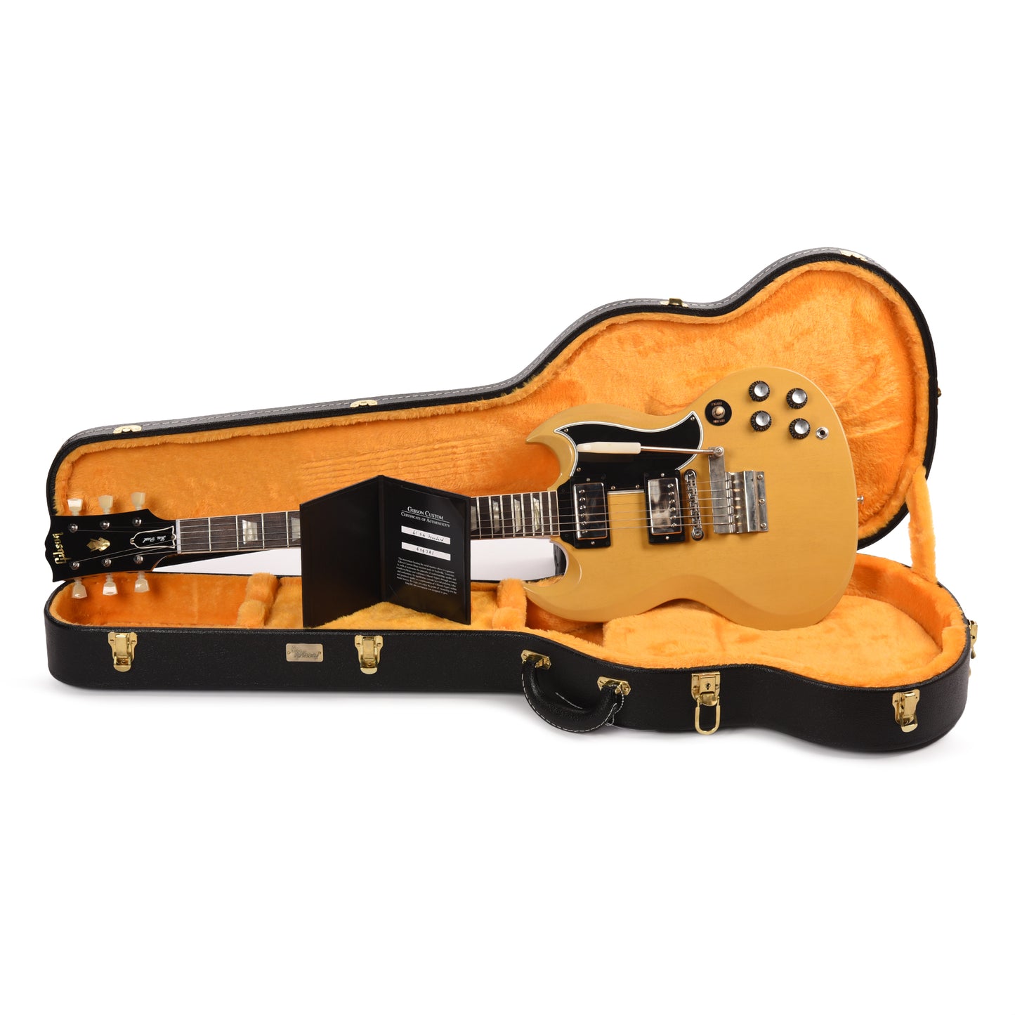 Gibson Custom Shop 1961 Les Paul SG Standard "CME Spec" Antique TV Yellow VOS w/Flat Short Maestro Vibrola
