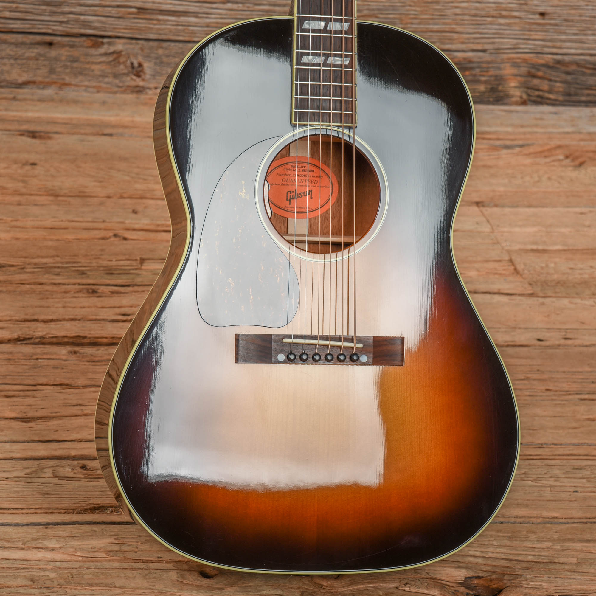 Gibson Nathaniel Rateliff Signature LG-2 Western Sunburst 2022 LEFTY