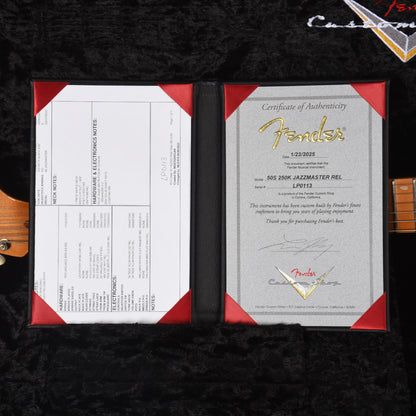 Fender Custom Shop '50s 250K Jazzmaster Relic Faded Aged Sonic Blue Master Built by Levi Perry