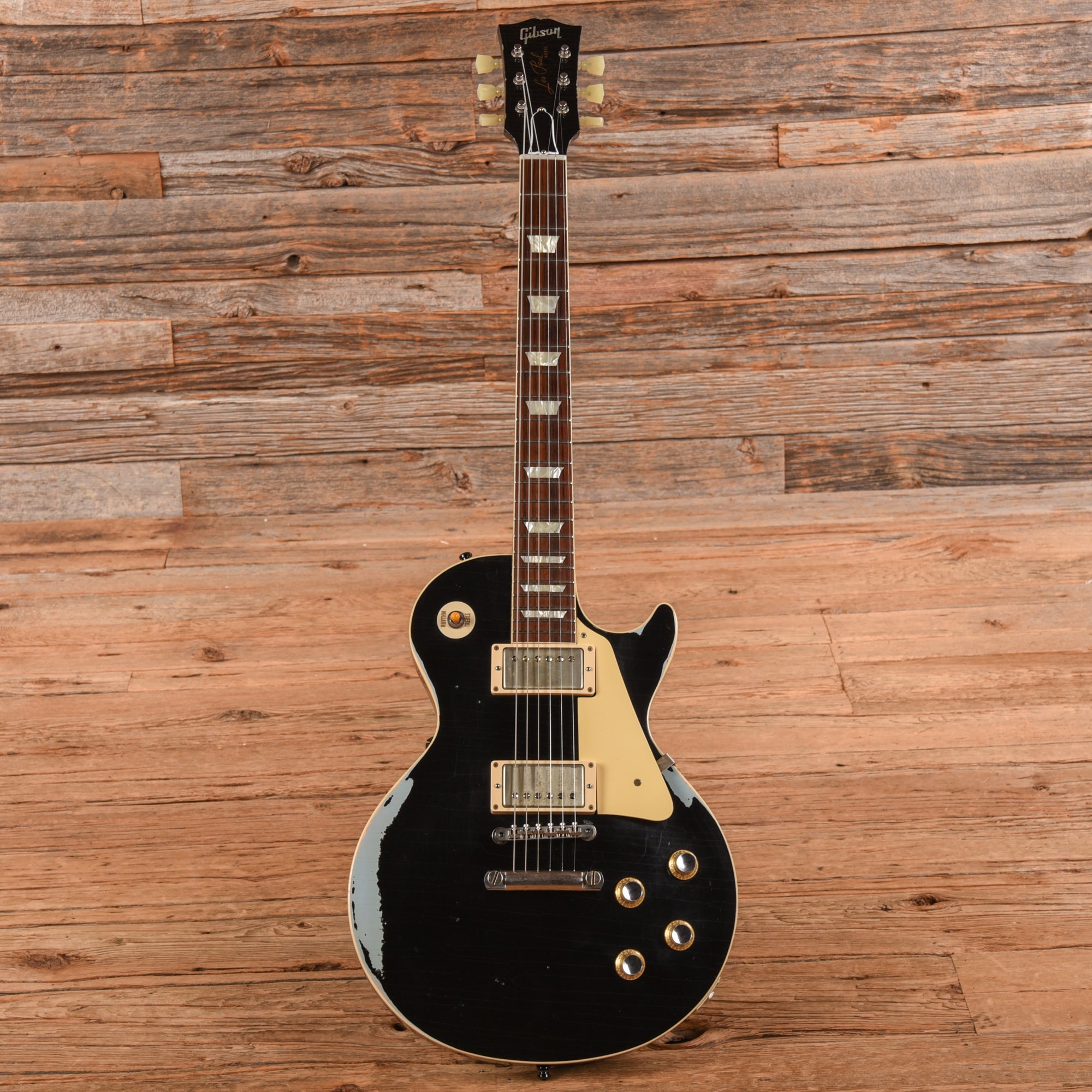 Gibson Custom Les Paul Standard Painted Over Ebony Over Frosted Blue 2016