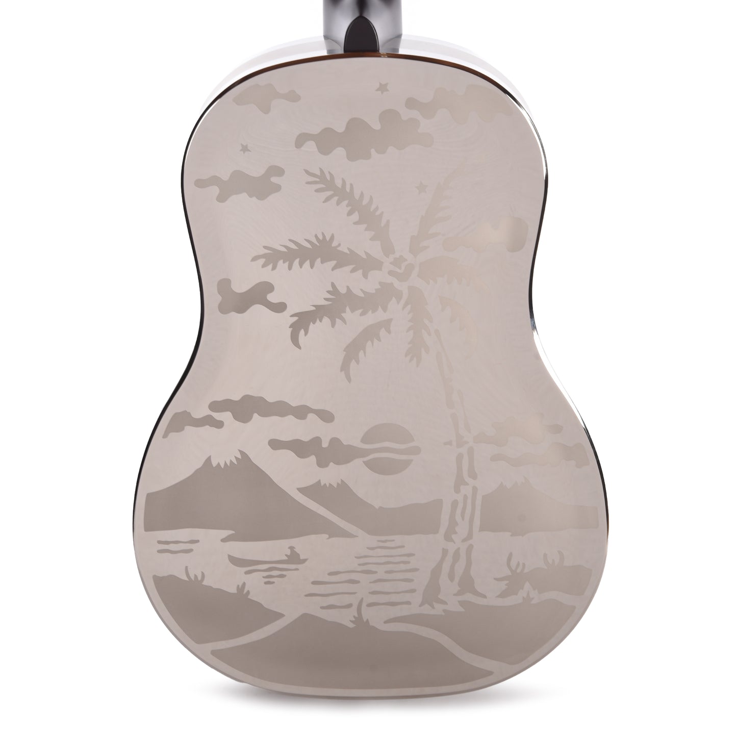 National Style O Single Cone Brass Bright Nickel 12-Fret