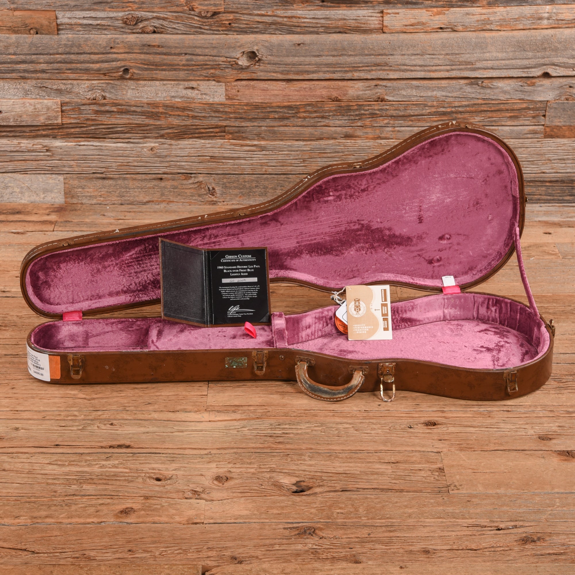 Gibson Custom Les Paul Standard Painted Over Ebony Over Frosted Blue 2016