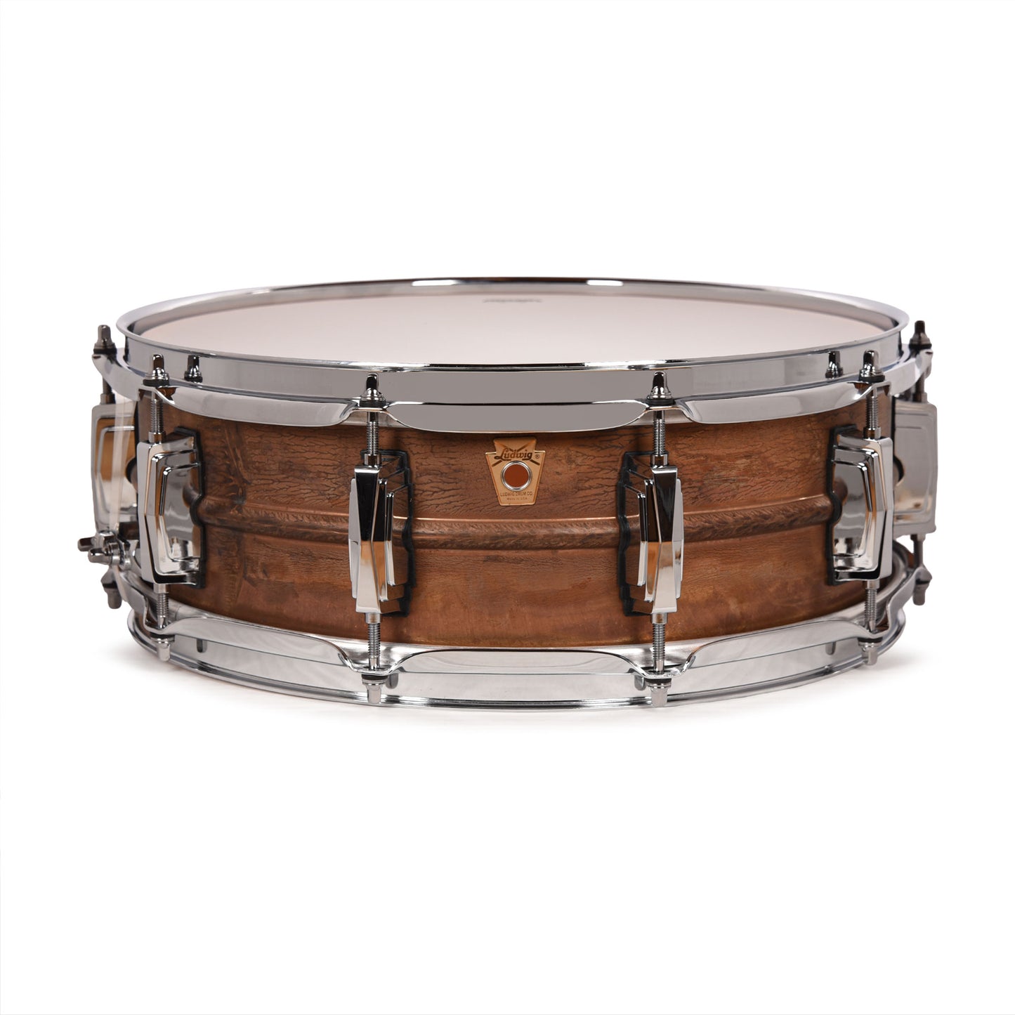 Ludwig 5x14 Raw Copper Phonic Snare Drum