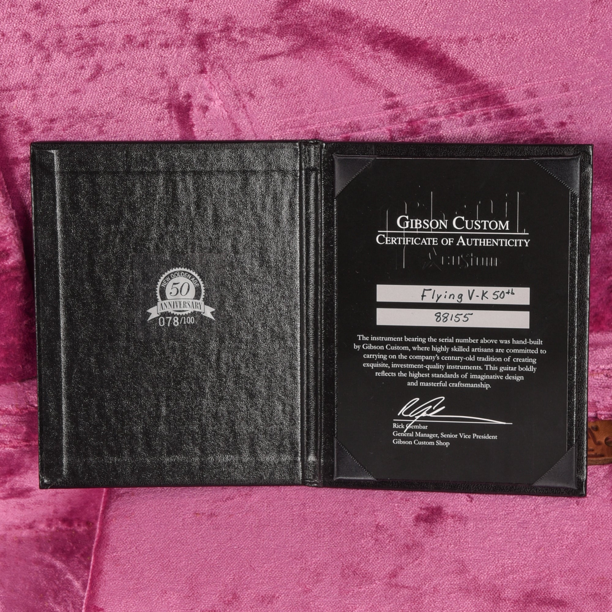 Gibson Custom Flying V - K 50th 2008, Korina Korina