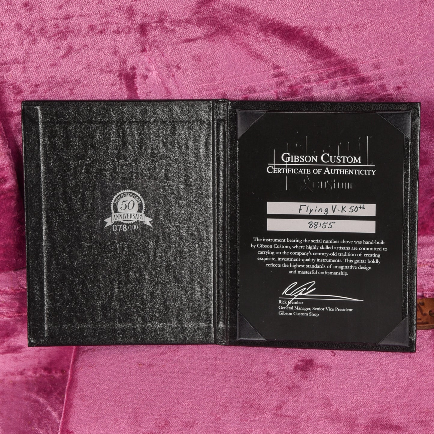 Gibson Custom Flying V - K 50th 2008, Korina Korina