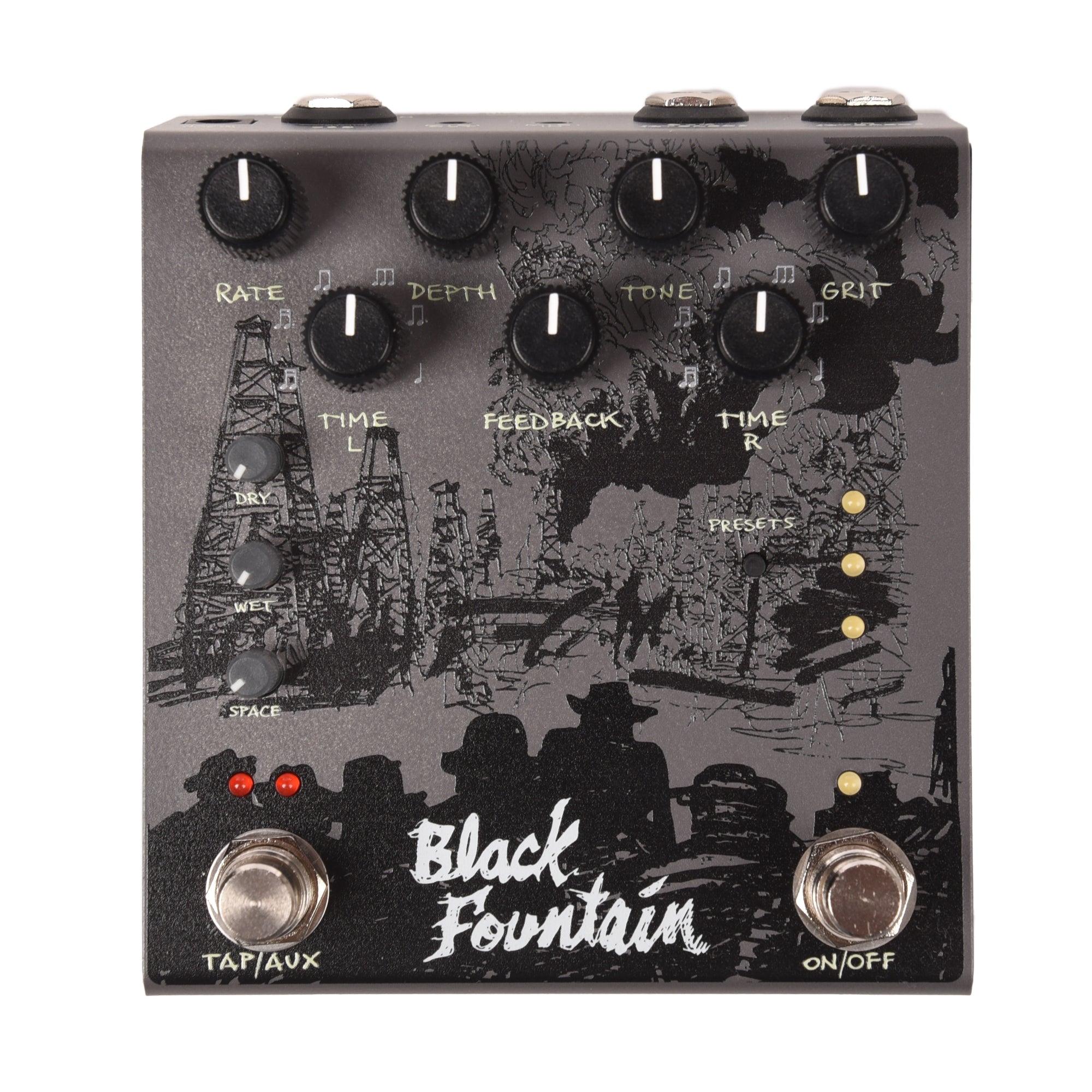 Old Blood Noise Black Fountain Stereo Delay Pedal Slate