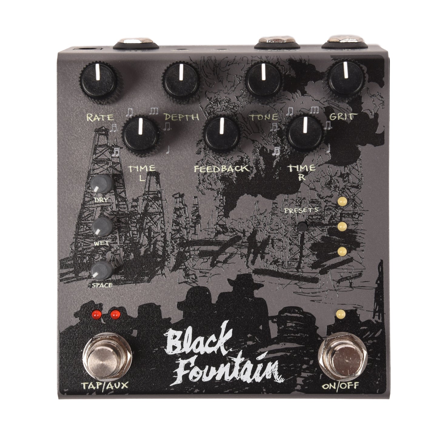 Old Blood Noise Black Fountain Stereo Delay Pedal Slate