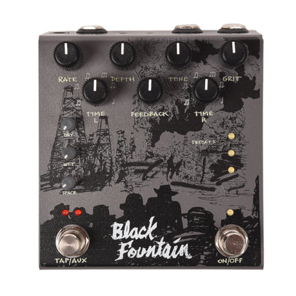 Old Blood Noise Black Fountain Stereo Delay Pedal Slate