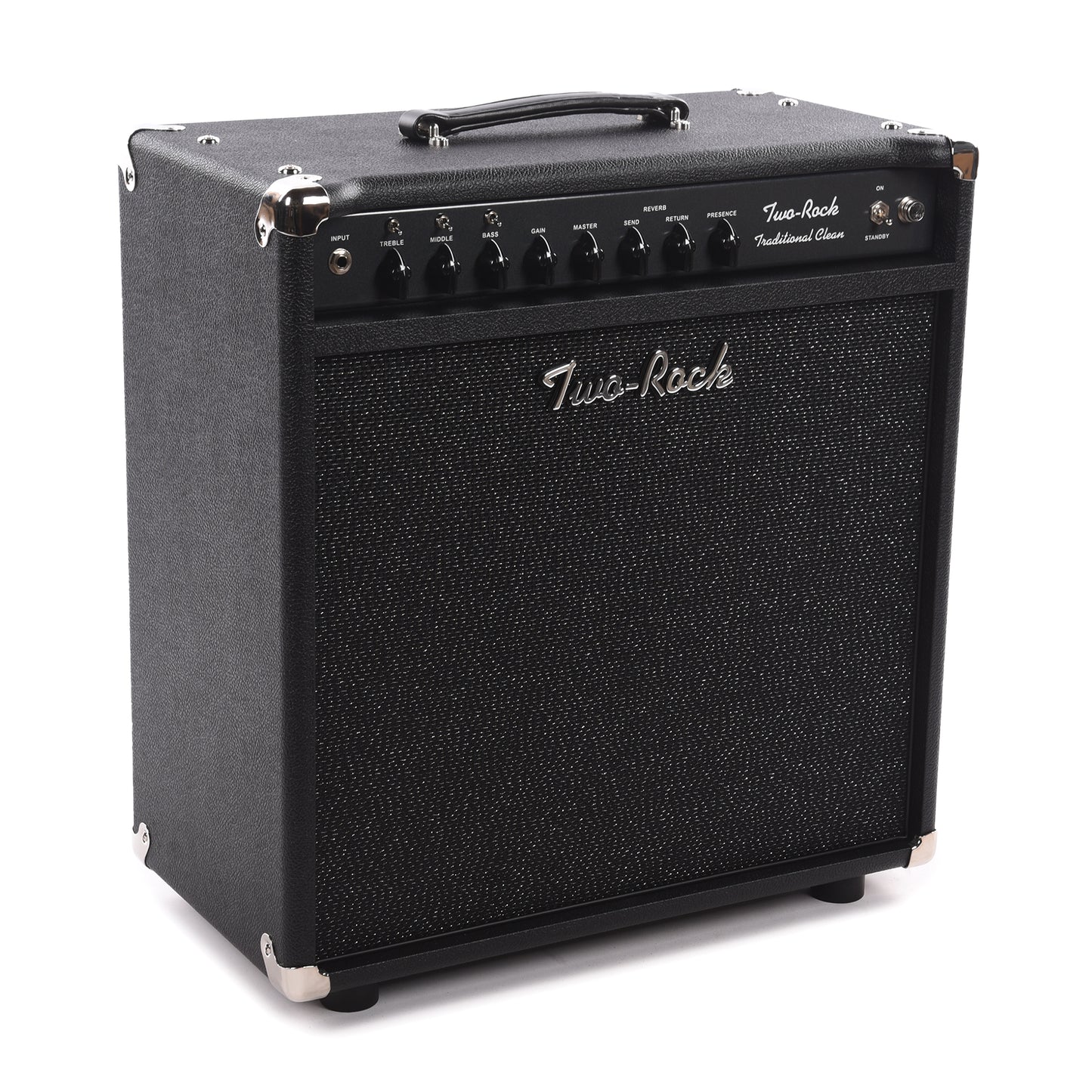 Two Rock Traditional Clean 100/50W 1x12 Combo w/ Black Bronco Tolex & Black Sparkle Matrix Cloth