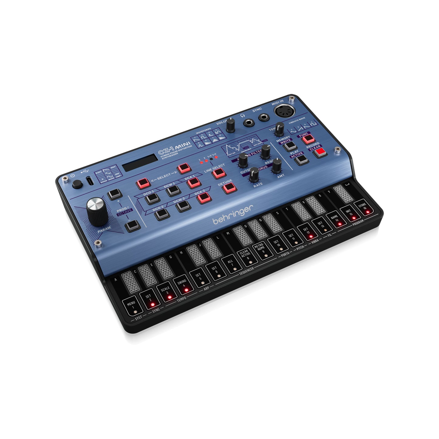 Behringer CZ-1 Mini Portable 3-Voice Hybrid Phase Distortion Synthesizer