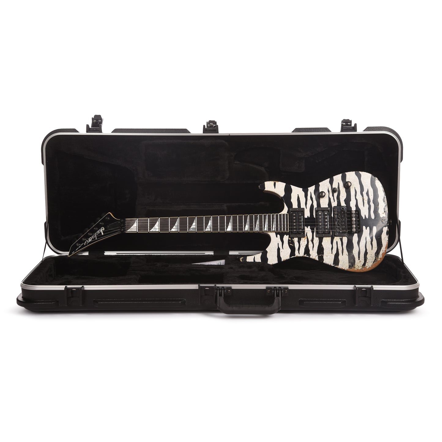 Jackson Custom Shop Dinky 2H FR Nitro Relic Tour Snow White Bengal Tiger