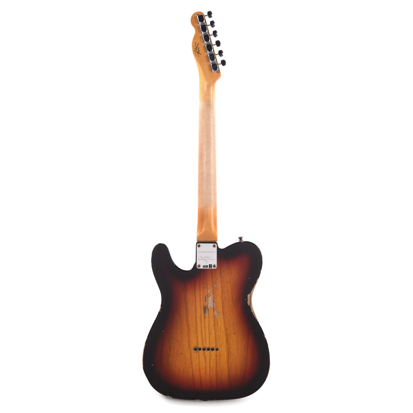 Fender Custom Shop Limited Edition 1964 "Bobbed" Telecaster Thinline Relic 3-Color Sunburst