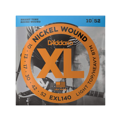 D'Addario EXL140 Electric Light Top/Heavy Bottom 10-52