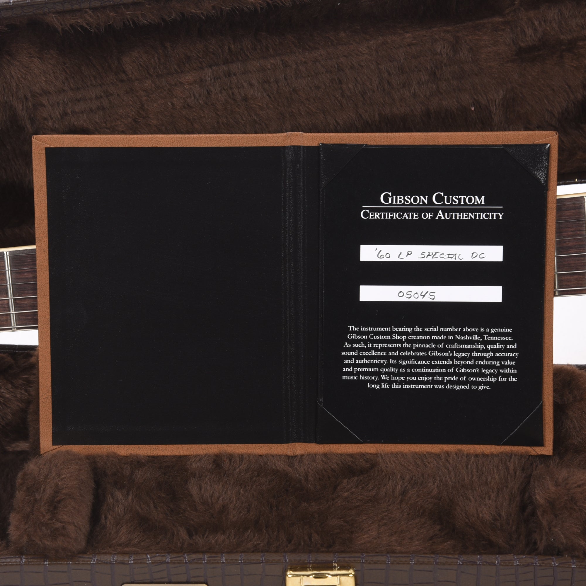 Gibson Custom Shop 1960 Les Paul Special Double Cut Reissue TV Yellow VOS