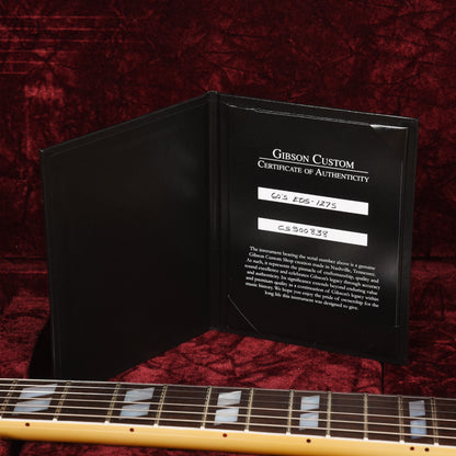 Gibson Custom Shop EDS-1275 Doubleneck "CME Spec" VOS Heavy Antique Polaris White w/Bigsby & Grovers