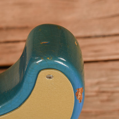 Fender Late '60s Telecaster Bass Body w/Late '62 Veneer Precision Bass Neck Blue Refin 1960s