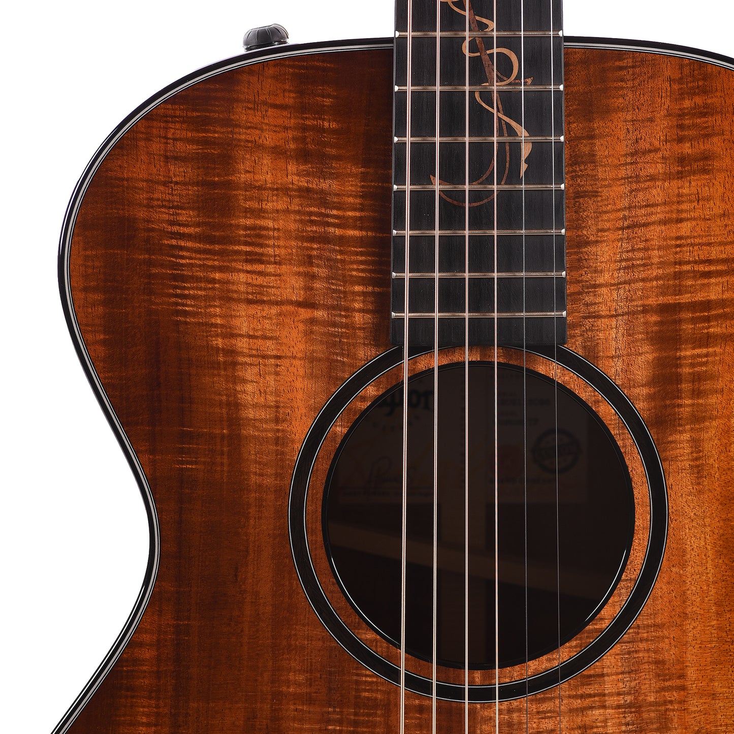 Taylor Custom Grand Concert 12-Fret Tasmanian Blackwood Antique Blonde w/Engraved Twist & Ocean Vine Inlays