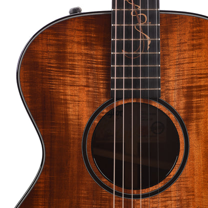 Taylor Custom Grand Concert 12-Fret Tasmanian Blackwood Antique Blonde w/Engraved Twist & Ocean Vine Inlays