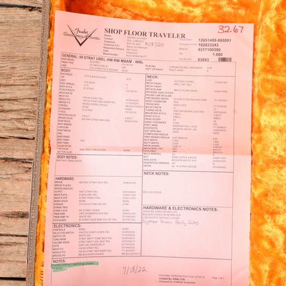 Fender Custom Shop Masterbuilt Austin MacNutt '59 Stratocaster HSS Ultra Heavy Relic Olympic White 2022