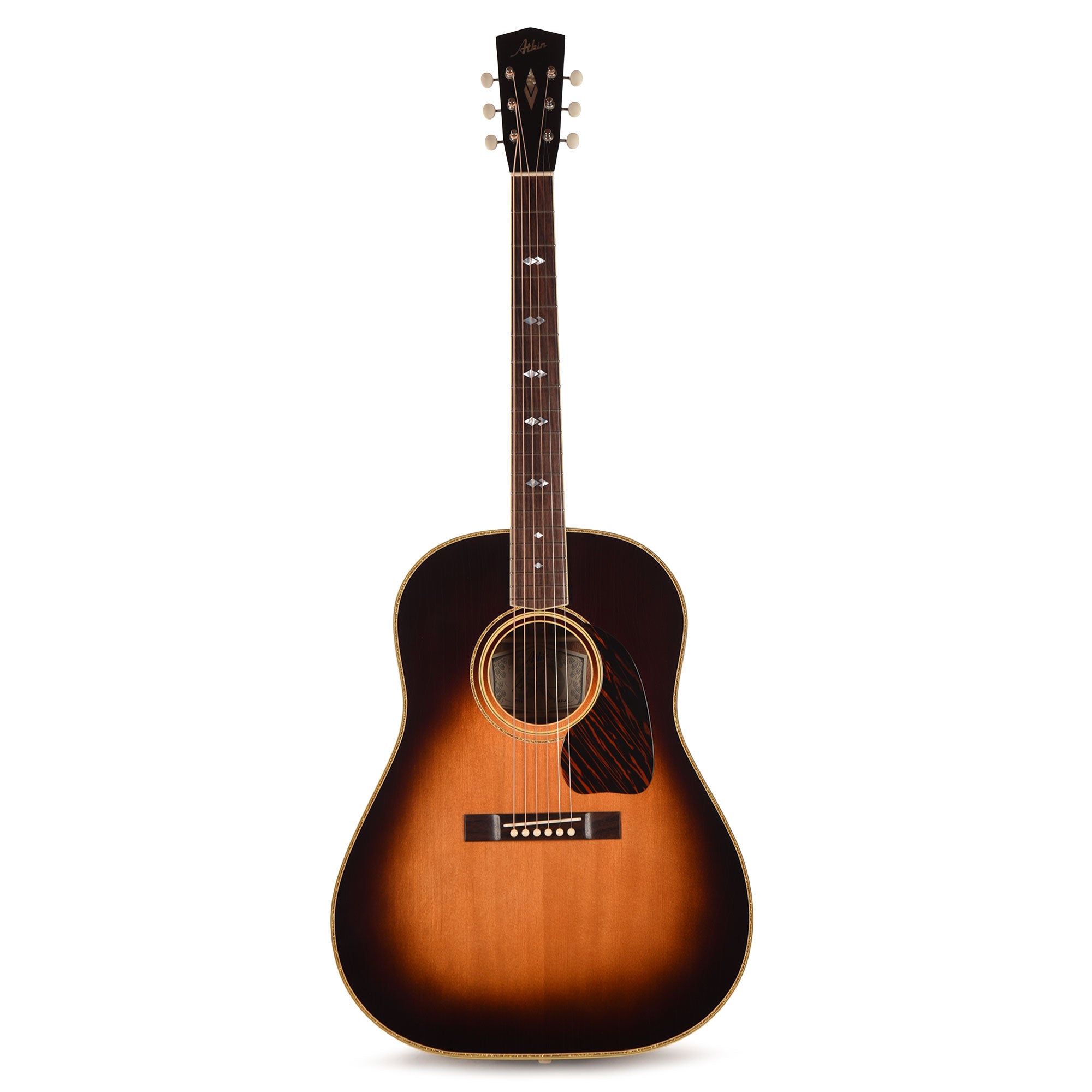 Atkin The Forty Three Deluxe Baked Sitka/Mahogany Aged Sunburst Top w/Glitter Trim