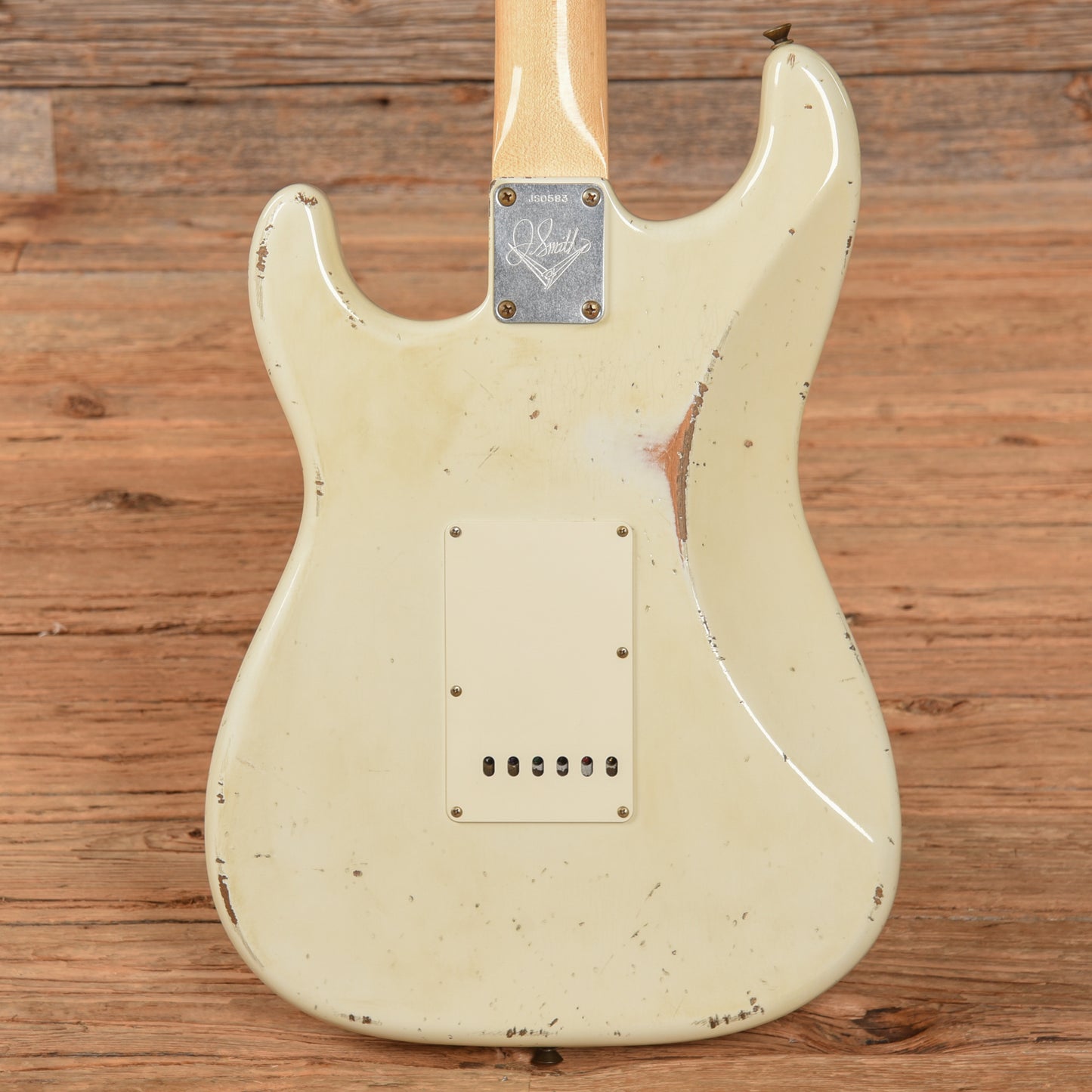 Fender Custom Shop Jason Smith Masterbuilt '63 Stratocaster Relic Aged Olympic White 2022