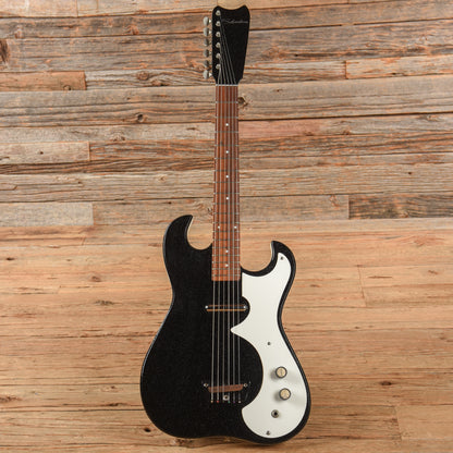 Silvertone 1448 w/Amp in Case Black