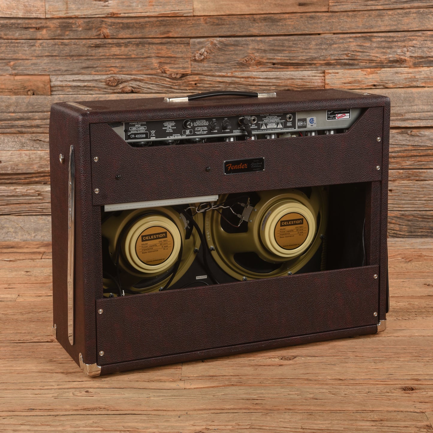 Fender '65 Twin Reverb Reissue 85-Watt 2x12" Guitar Combo Wine