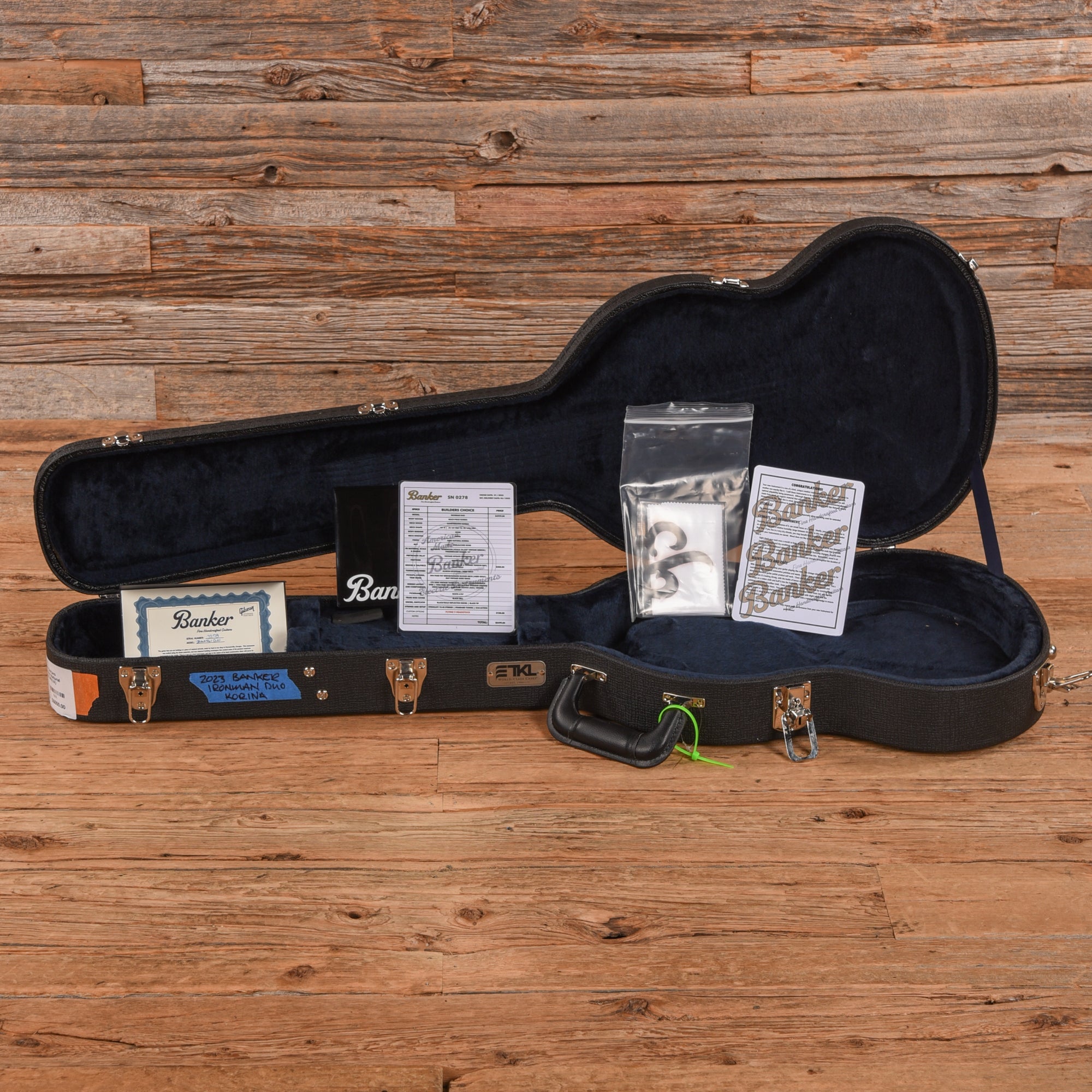 Banker Custom Guitars Ironman Duo Korina Natural