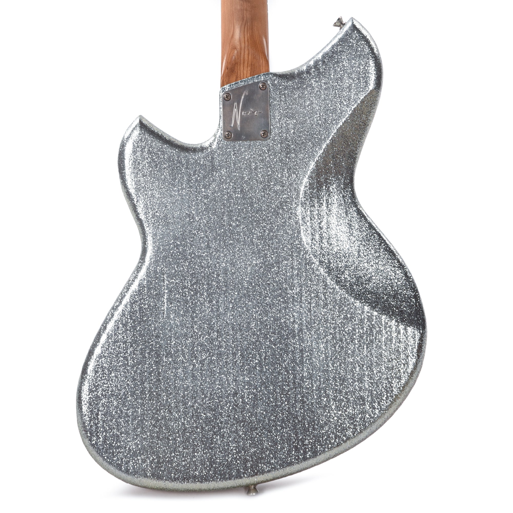 Novo Serus J Ice Blue Sparkle Light Distress w/Gold Plexi Pickguard and & Fralin P-90 Pickups