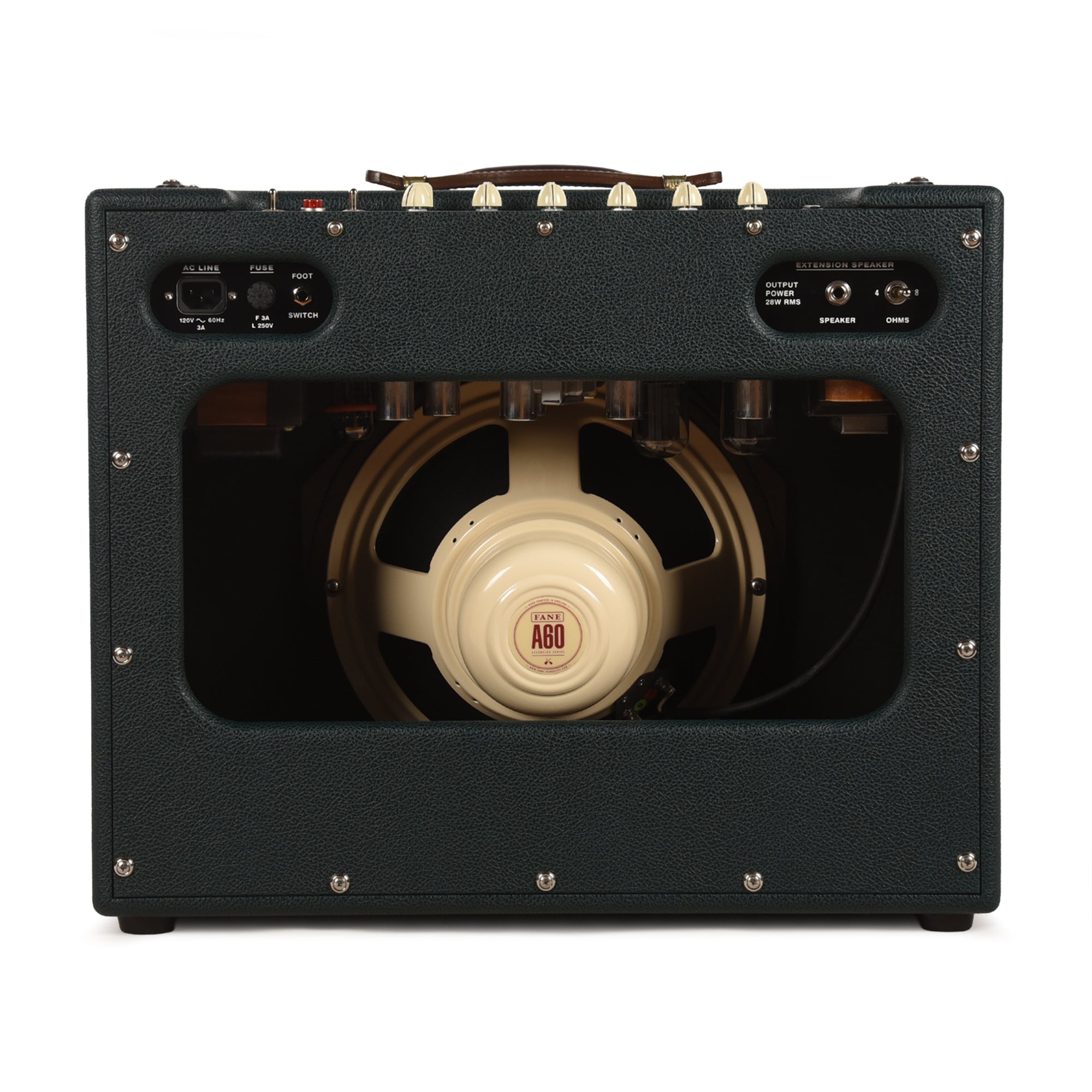 Bartel Starwood 28W 1x12 Combo All Green w/ Oxblood Cloth, Reverb & Fane Alnico A60 Speaker