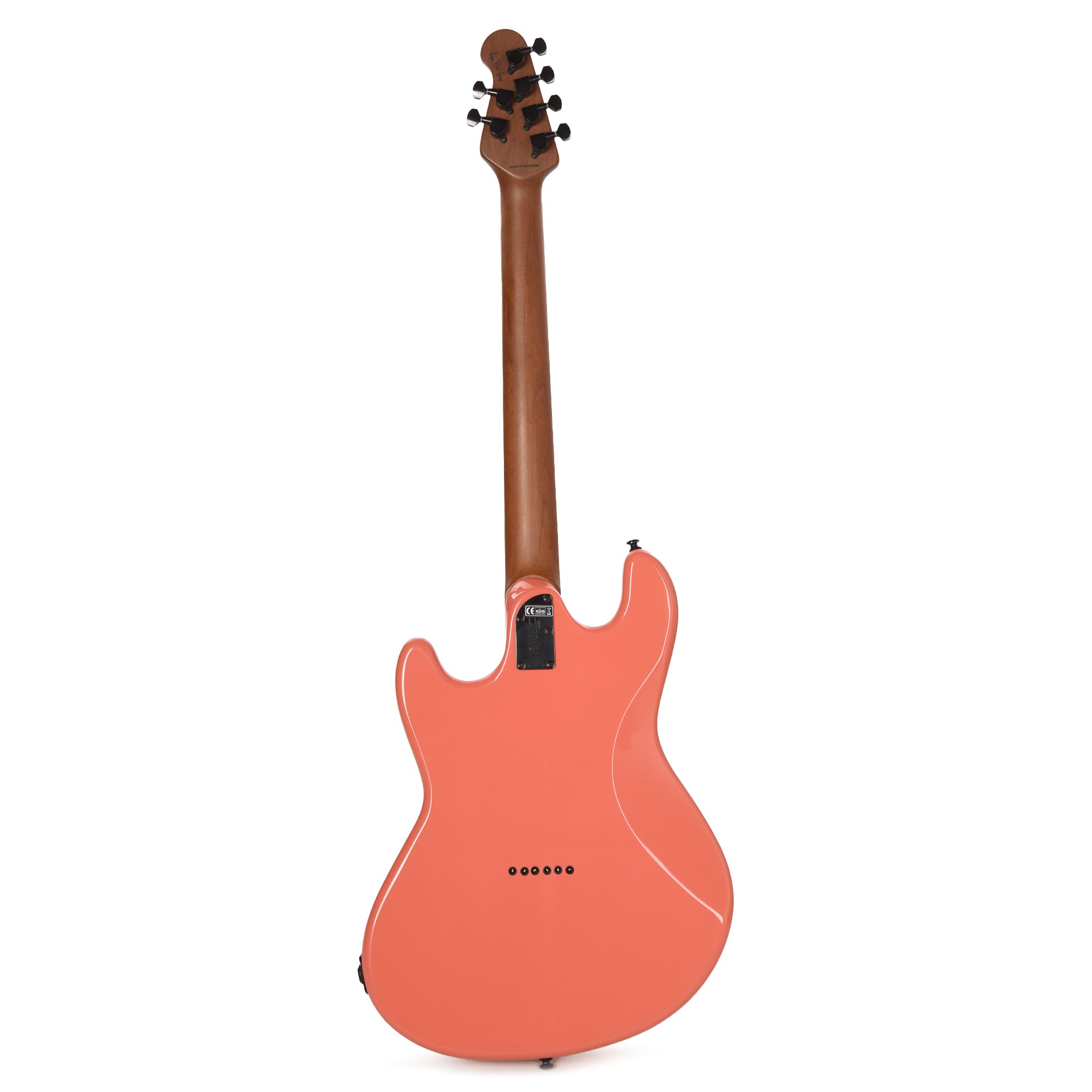 Sterling by Music Man Fluff Artist Series StingRay Guitar Rula Thumb Red