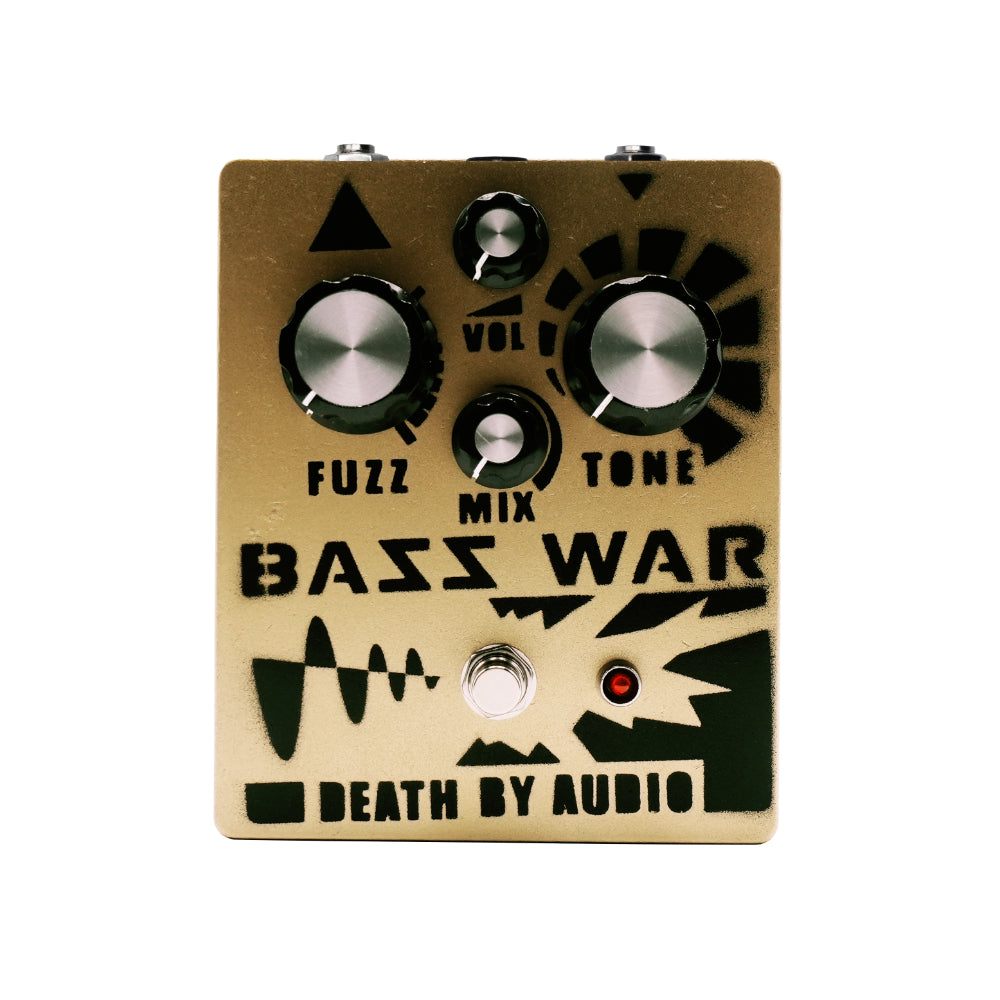 Death by Audio Bass War Fuzz Pedal Gold (2024 Chicago Boutique Effects Pedal Bonanza Special Edition)