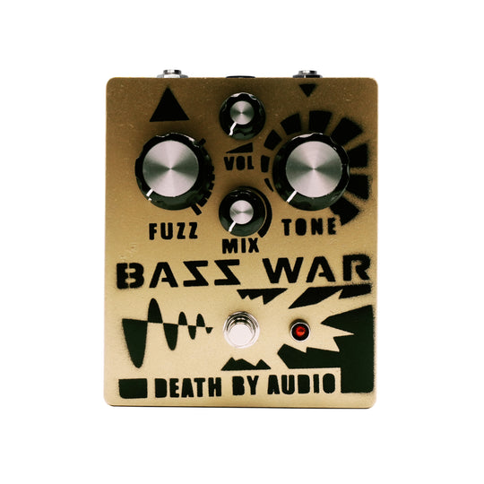 Death by Audio Bass War Fuzz Pedal Gold (2024 Chicago Boutique Effects Pedal Bonanza Special Edition)