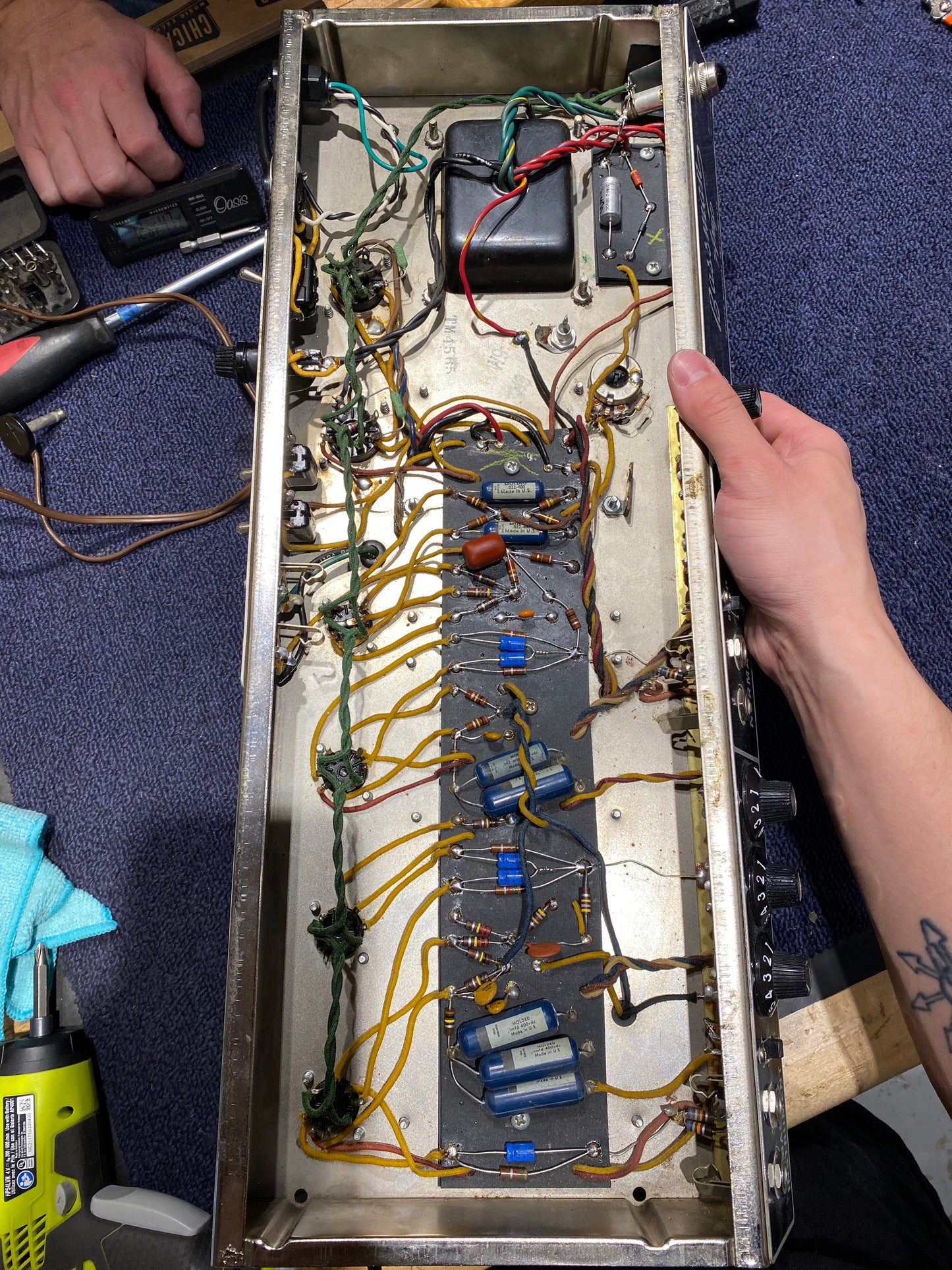 Fender Bassman 2-Channel 50-Watt Guitar Amp Head w/ 2x10 Cab  1965