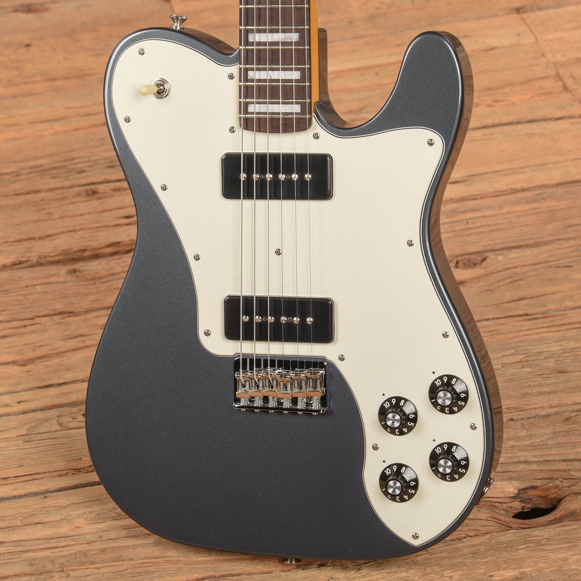 Fender Chris Shiflett Cleaver Signature Telecaster Deluxe Charcoal Frost Metallic 2024