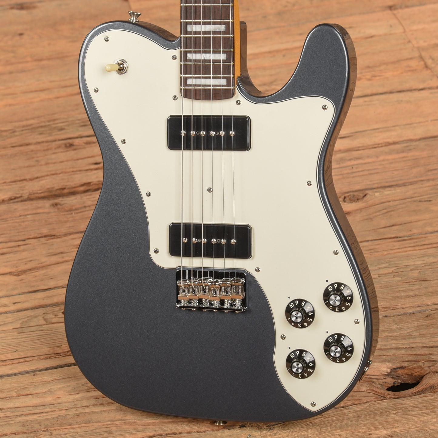 Fender Chris Shiflett Cleaver Signature Telecaster Deluxe Charcoal Frost Metallic 2024