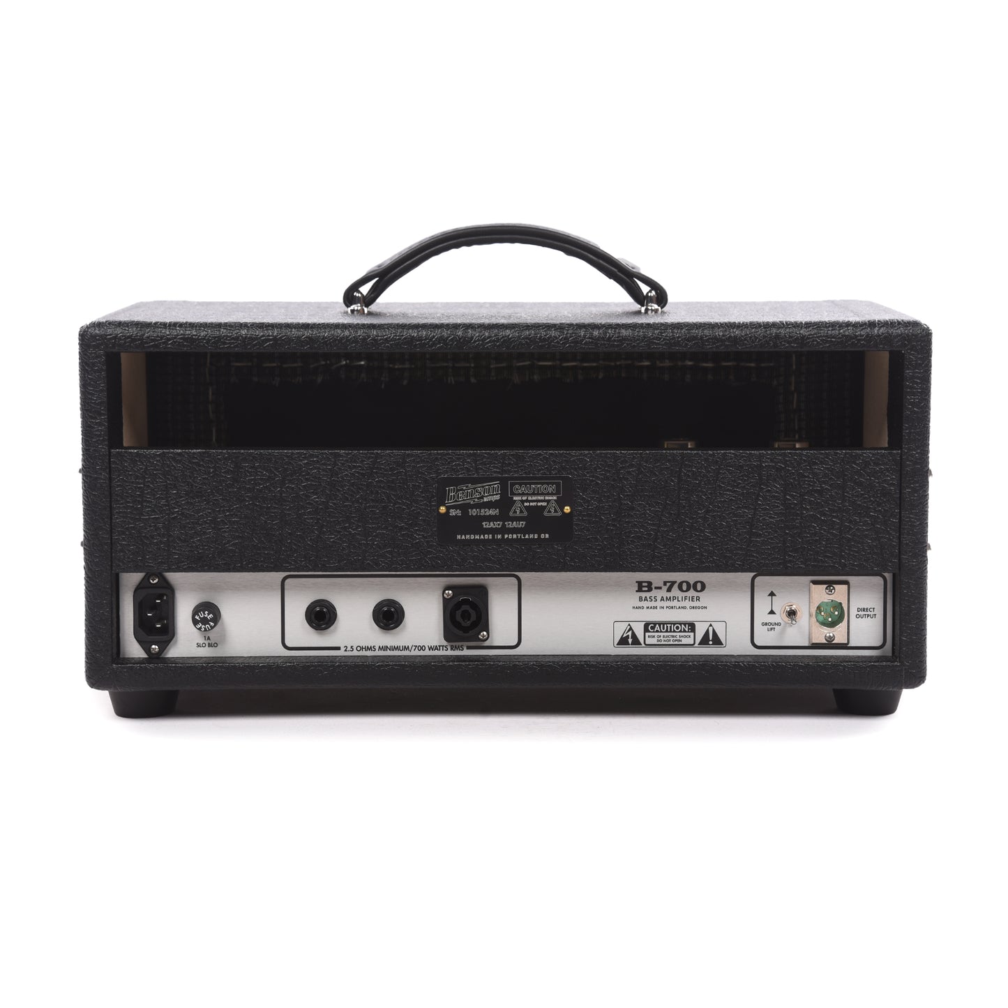 Benson B700 700w Bass Tube Amp Head Black w/ Silver Grill